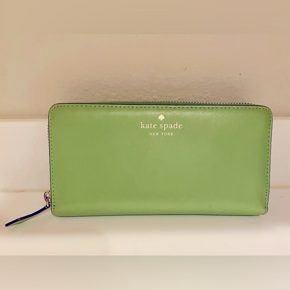Green Kate Spade wallet